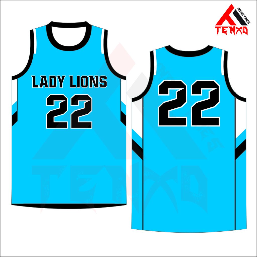 ART # TI-1411-Single Ply Round Neck Basketball Jersey