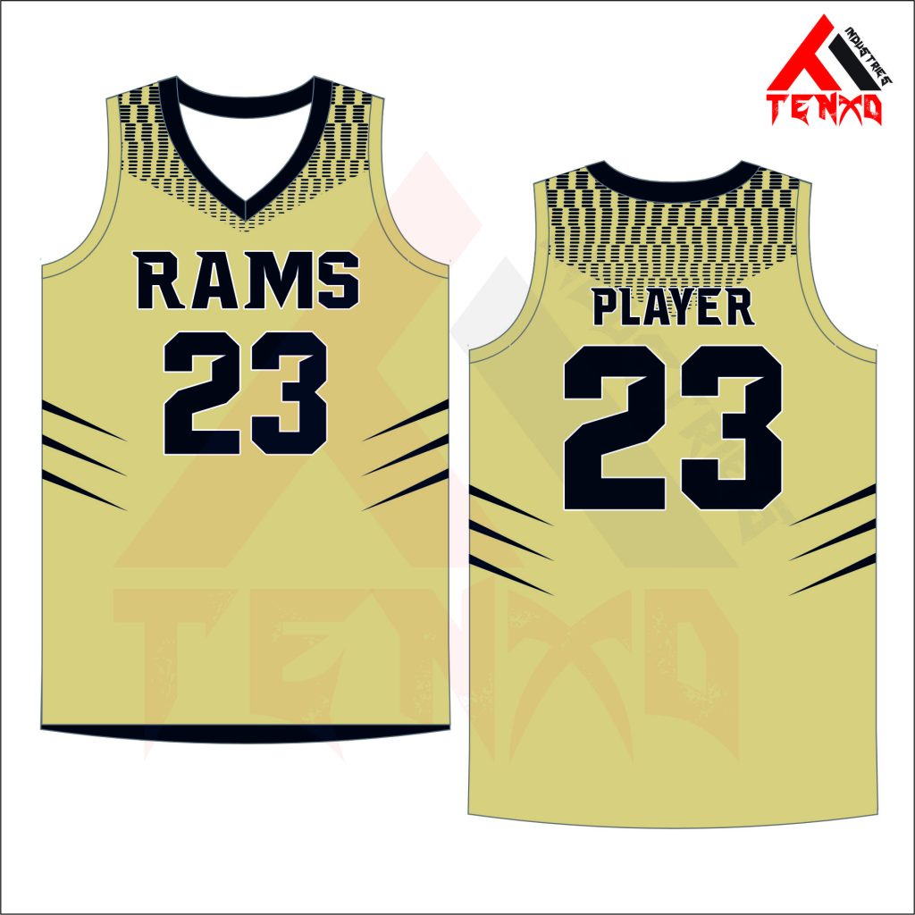 ART # TI-1416-Single Ply V-Neck Basketball Jersey