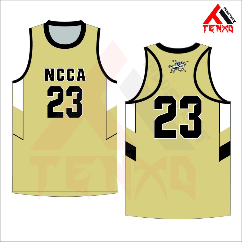 ART # TI-1405-Single Ply Round Neck Racerback Basketball Jersey