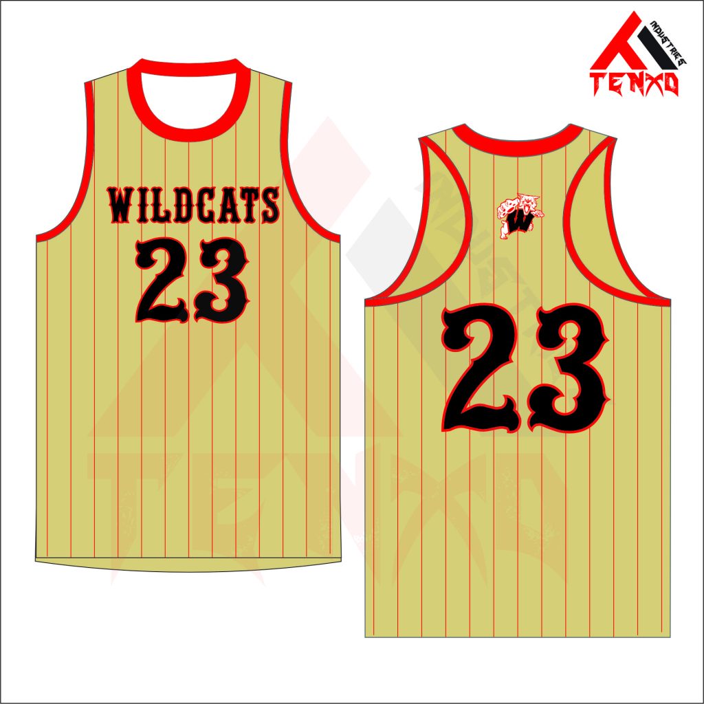 ART # TI-1408-Single Ply Round Neck Racerback Basketball Jersey