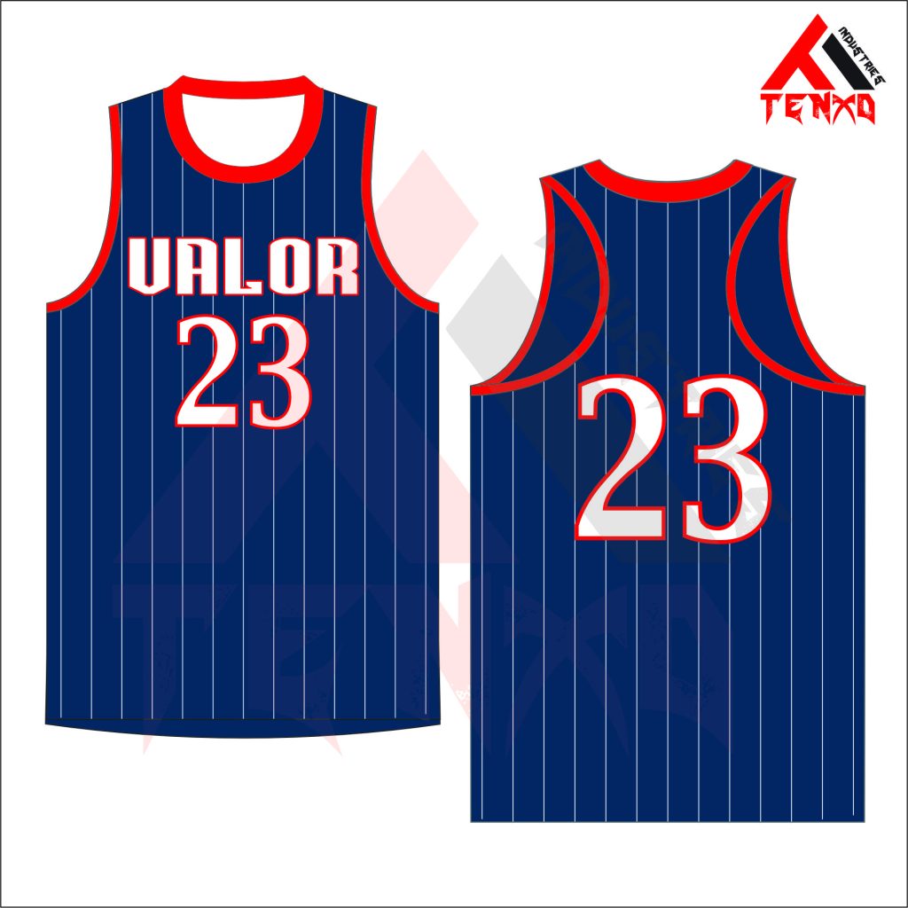 ART # TI-1407-Single Ply Round Neck Racerback Basketball Jersey