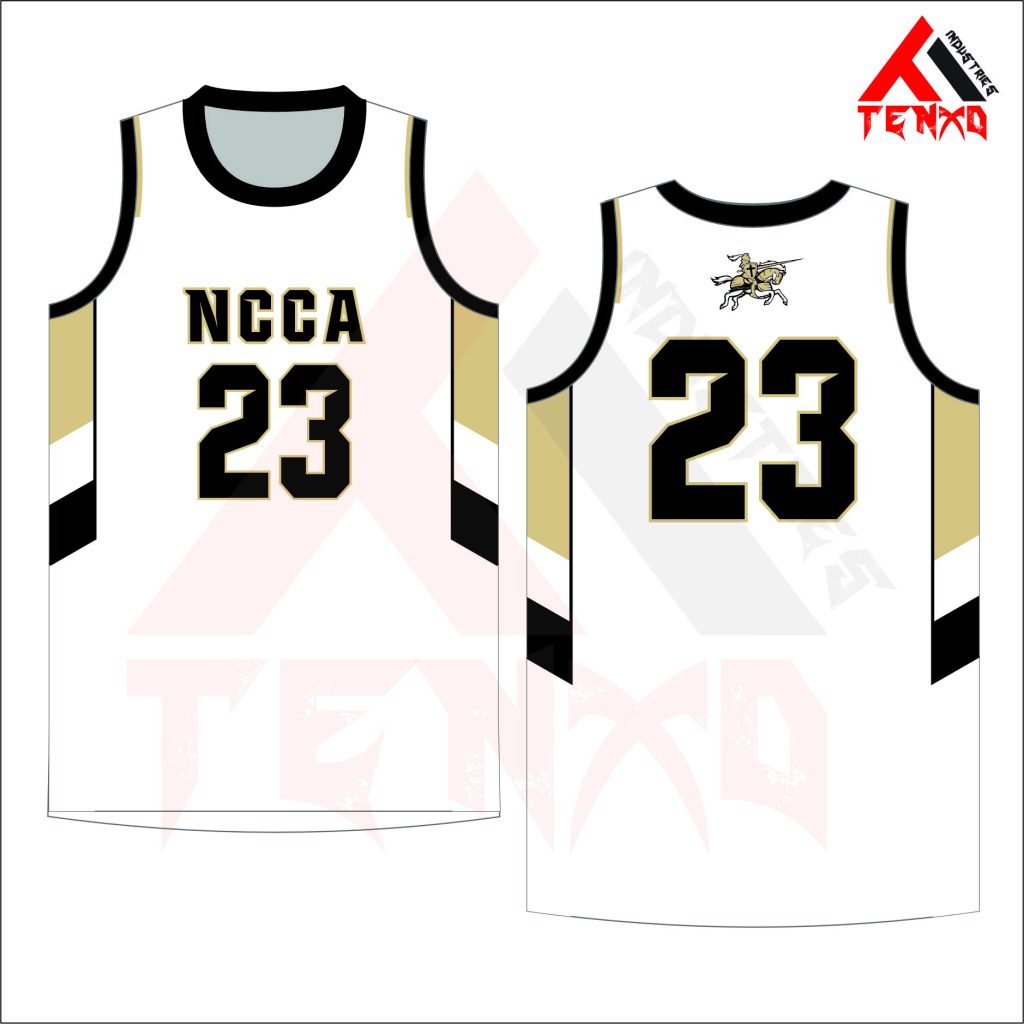 ART # TI-1409-Single Ply Round Neck Basketball Jersey