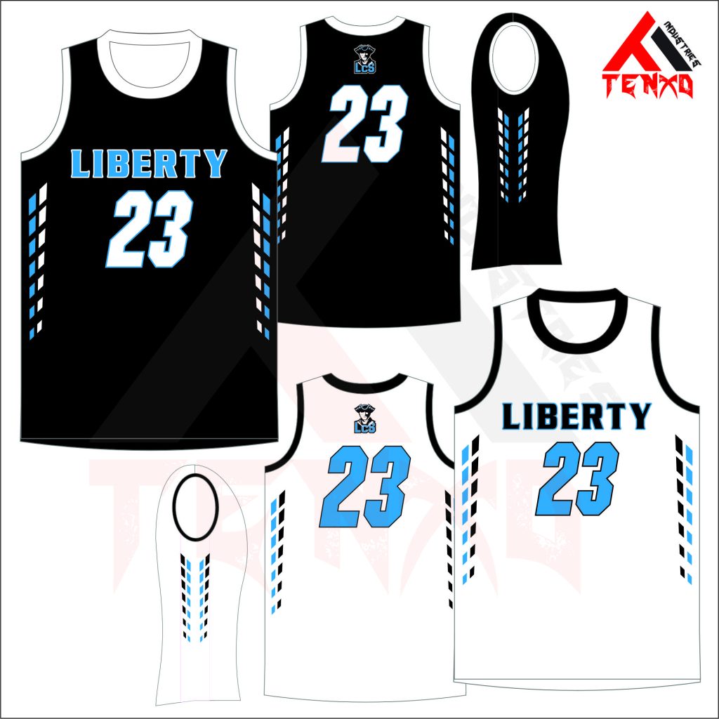 ART # TI-1425-Two Ply Reversible Round Neck Basketball Jersey