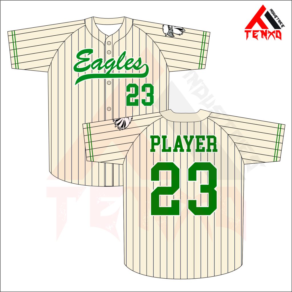 ART # TI-234-Baseball Full Button Jersey