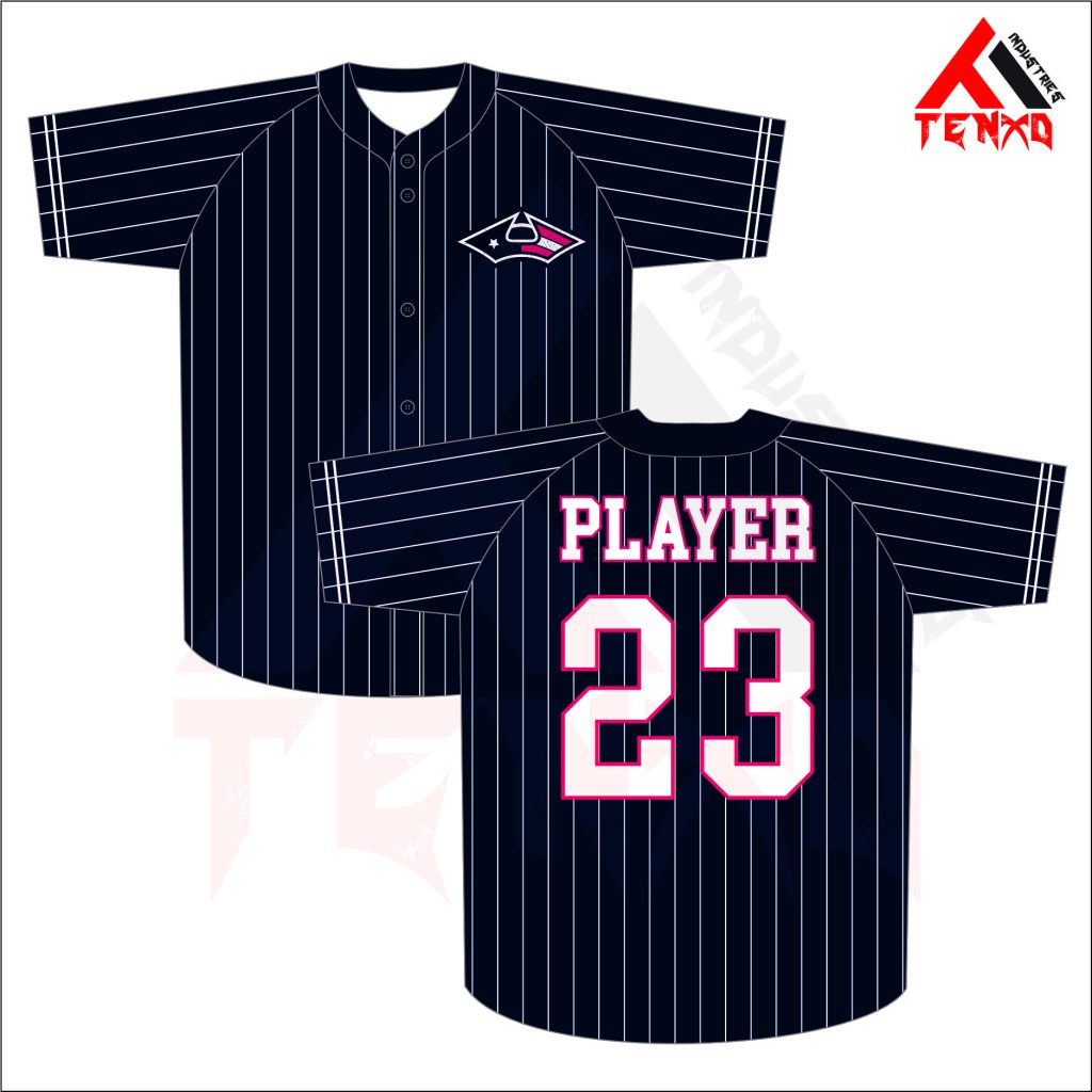 ART # TI-235-Baseball Full Button Jersey