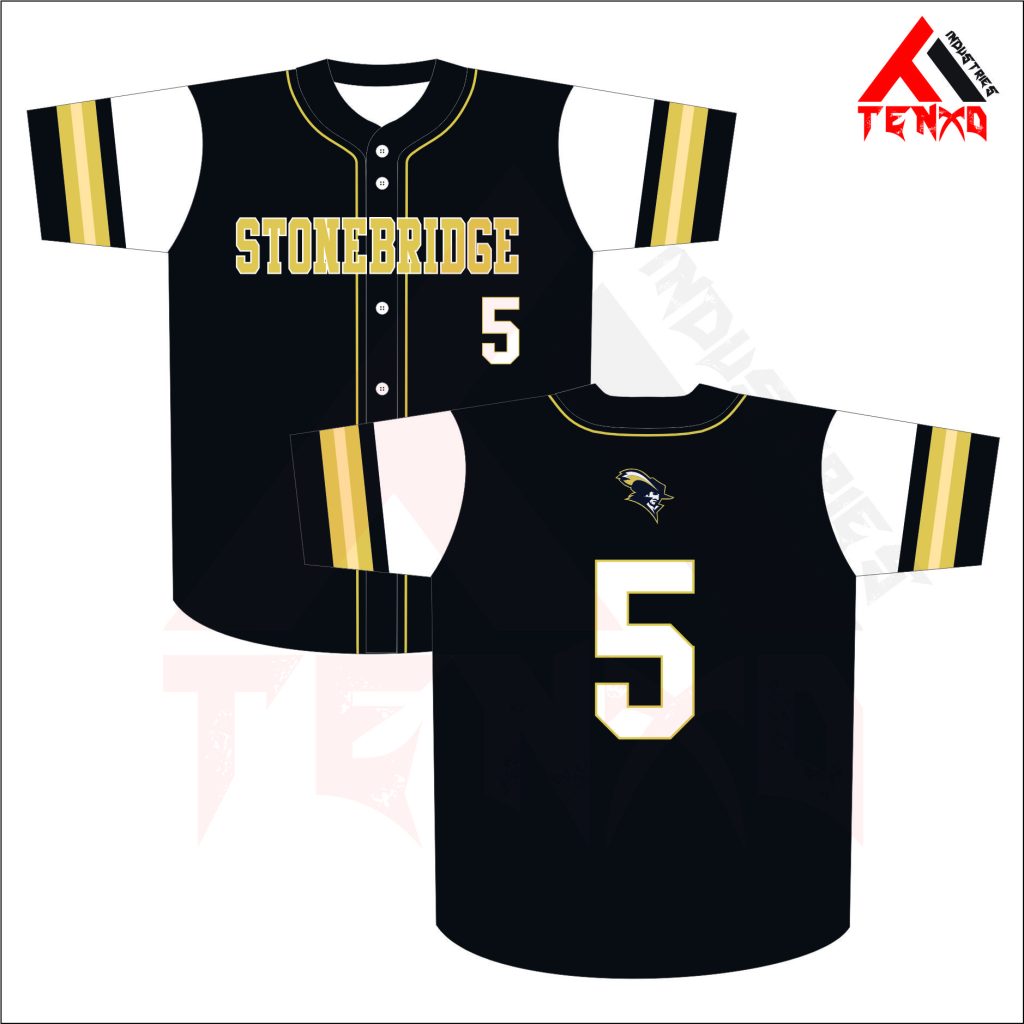 ART # TI-242-Baseball Full Button Jersey