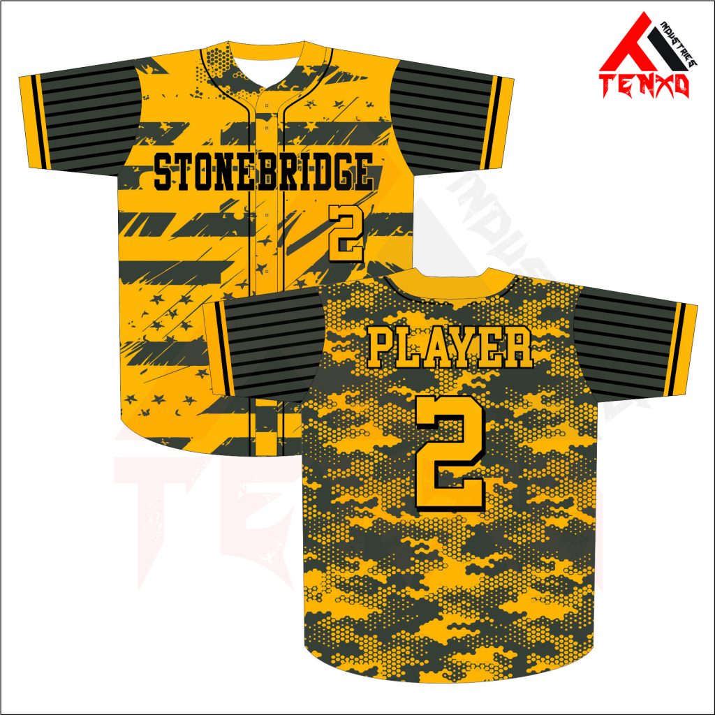 ART # TI-243-Baseball Full Button Jersey