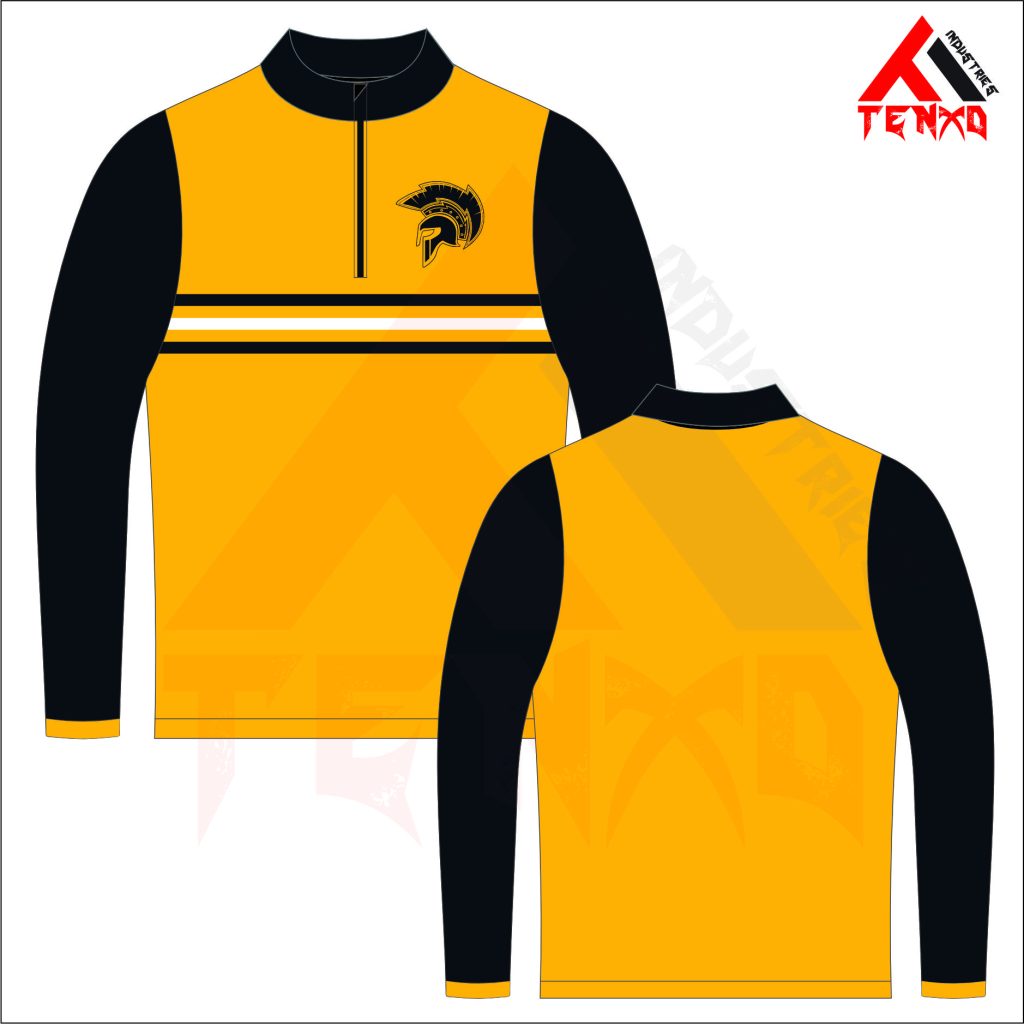 ART # TI-1461- Long Sleeve 1/4 Zipper Tee
