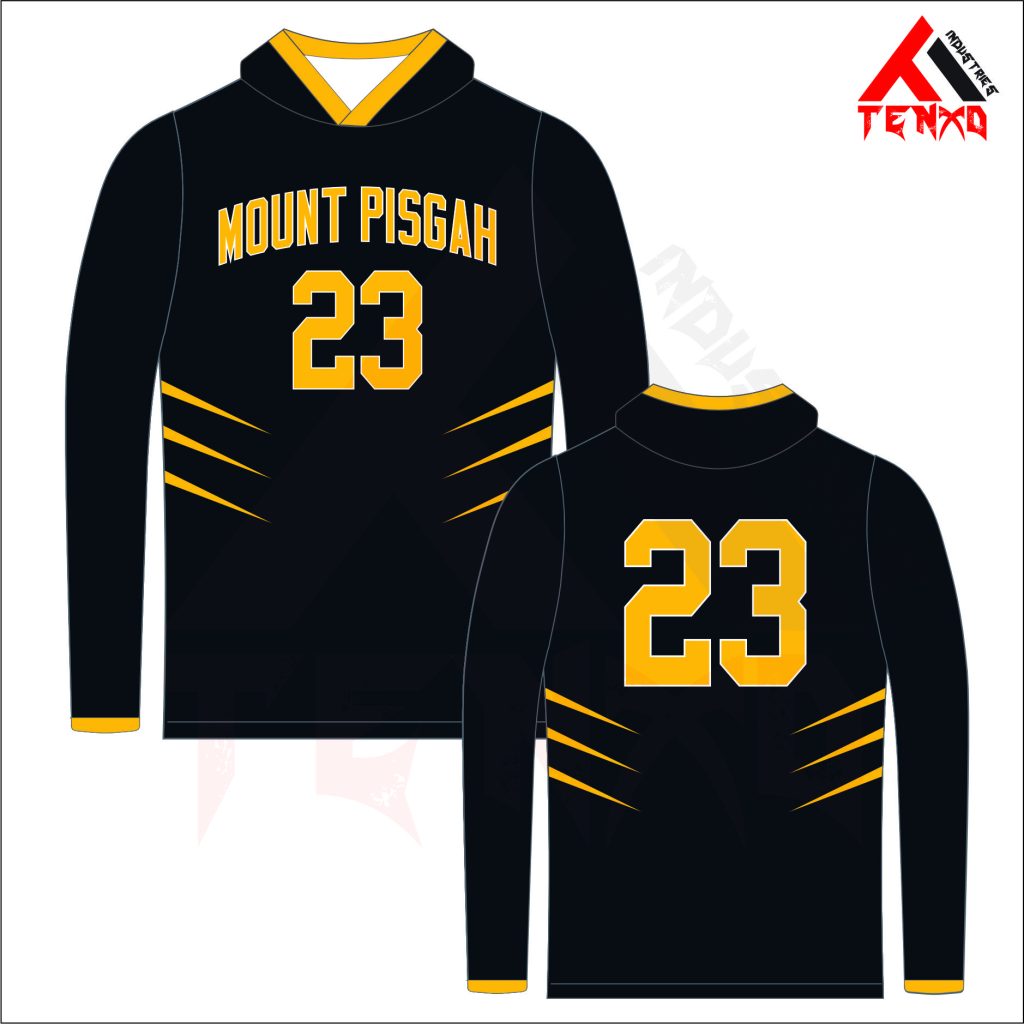ART # TI-1464- Long Sleeve Basketball Hooded Shirt