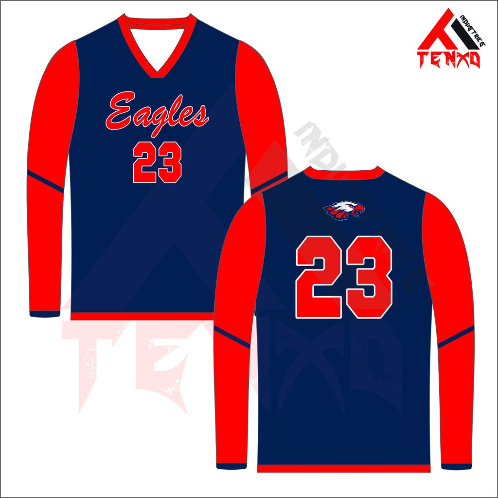 ART # TI-1201- Long Sleeve Volleyball Jersey