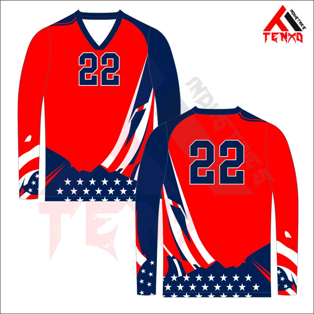 ART # TI-1210- Long Sleeve Volleyball Jersey