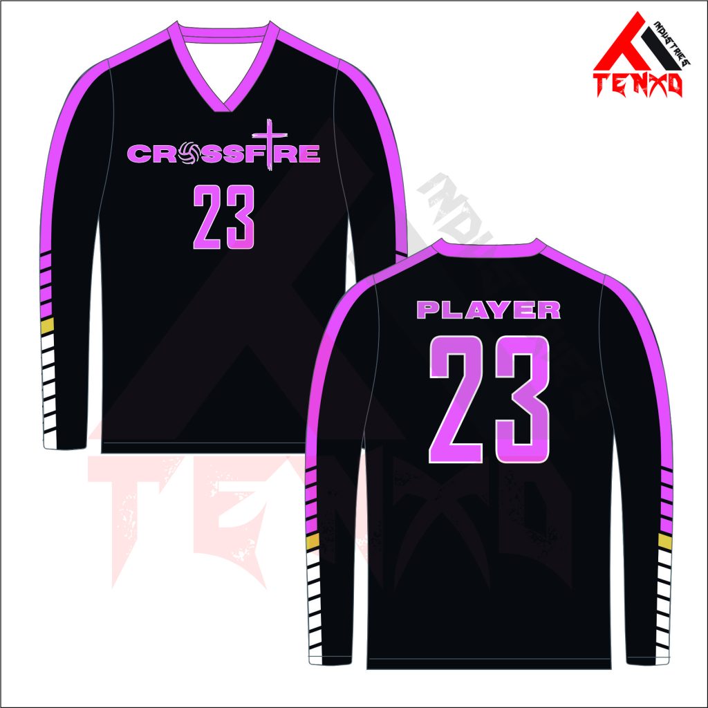 ART # TI-1202- Long Sleeve Volleyball Jersey