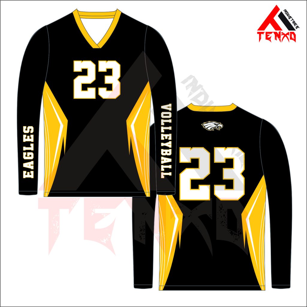 ART # TI-1204- Long Sleeve Volleyball Jersey