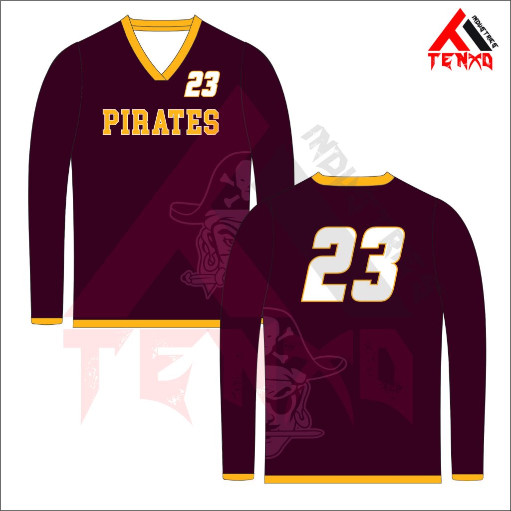 ART # TI-1206- Long Sleeve Volleyball Jersey