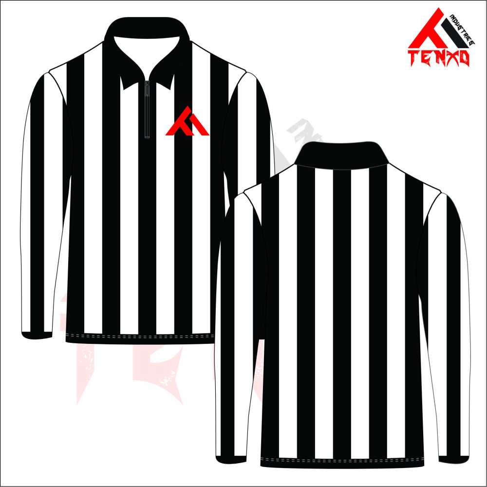 ART # TI-1605- Collared Referee Shirt With 1/4 Zip