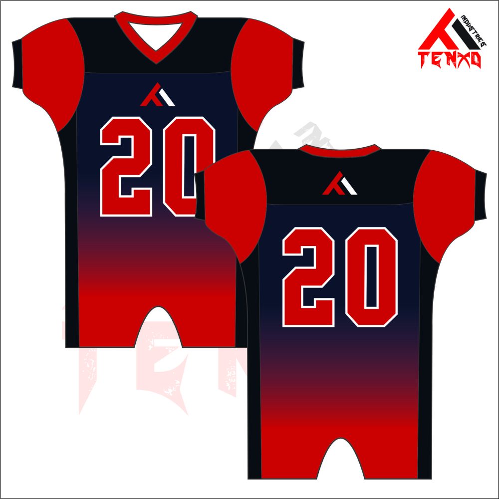 ART # TI-1308- Half Sleeve Football Jerseys