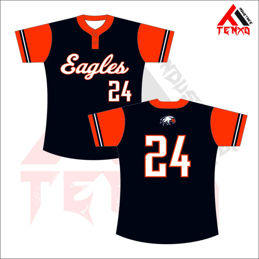 ART # TI-117-Softball Two Button Jersey