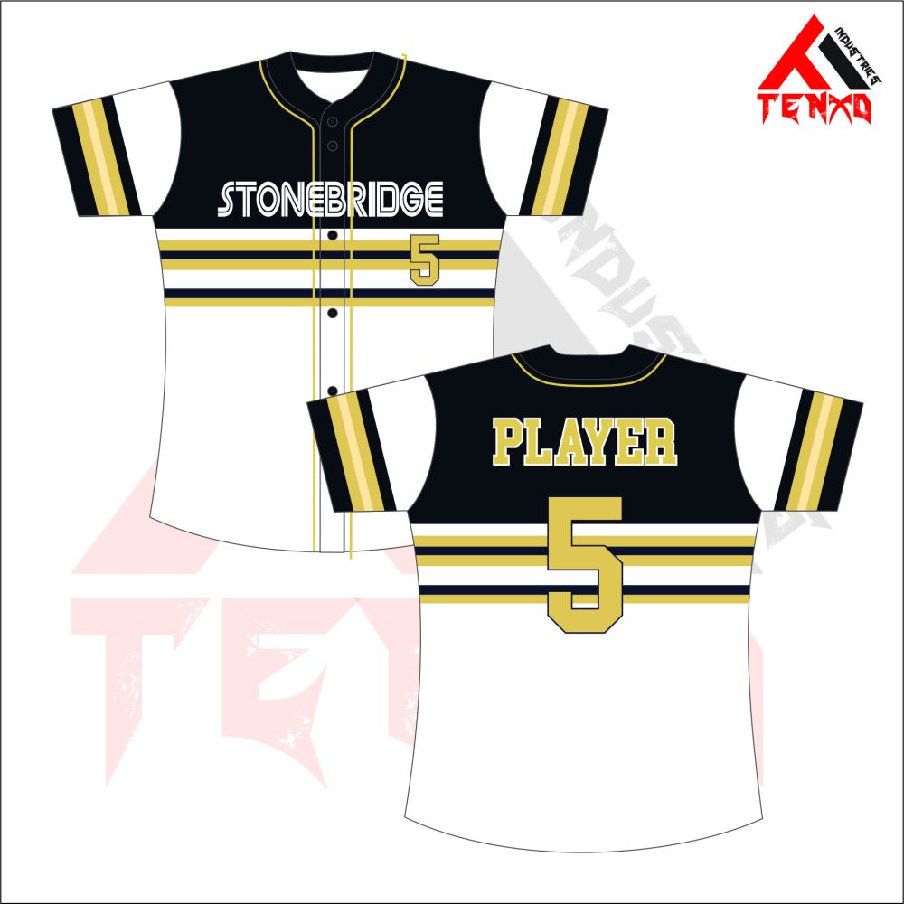 ART # TI-122-Softball Full Button Jersey