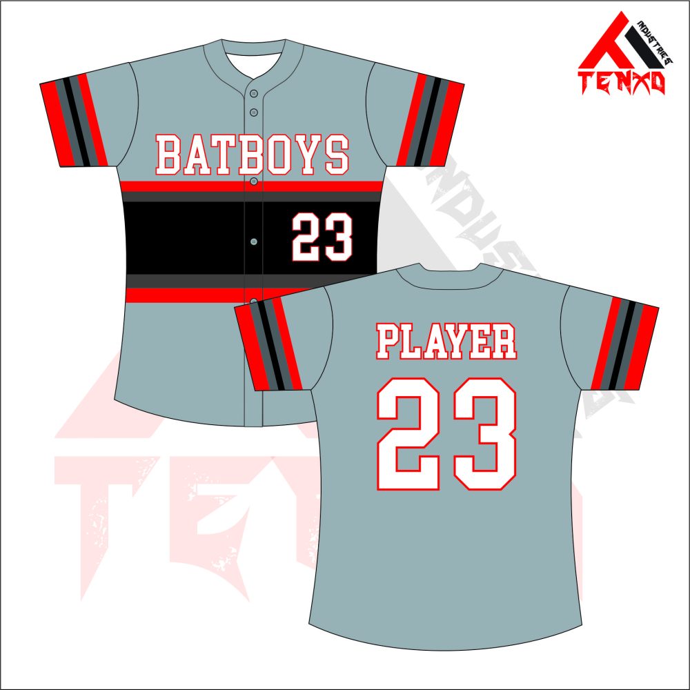 ART # TI-123-Softball Full Button Jersey