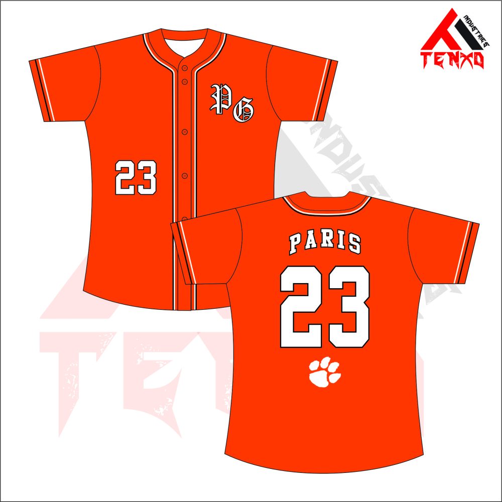 ART # TI-126-Softball Full Button Jersey