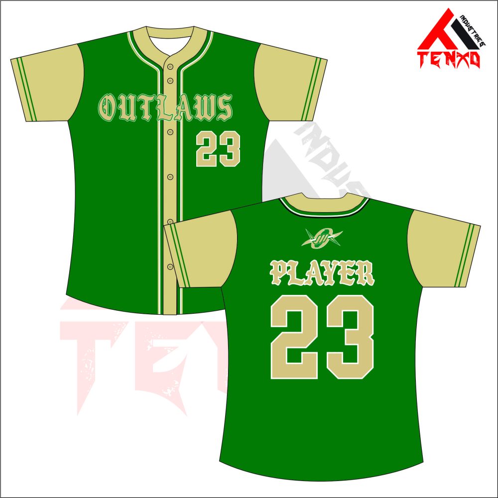 ART # TI-131-Softball Full Button Jersey