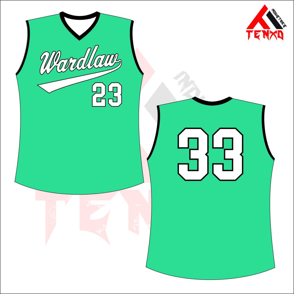 ART # TI-134-Softball V-Neck Sleeveless Jersey