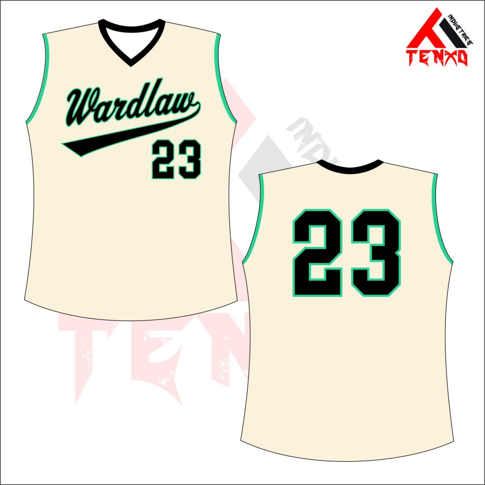 ART # TI-136-Softball V-Neck Sleeveless Jersey