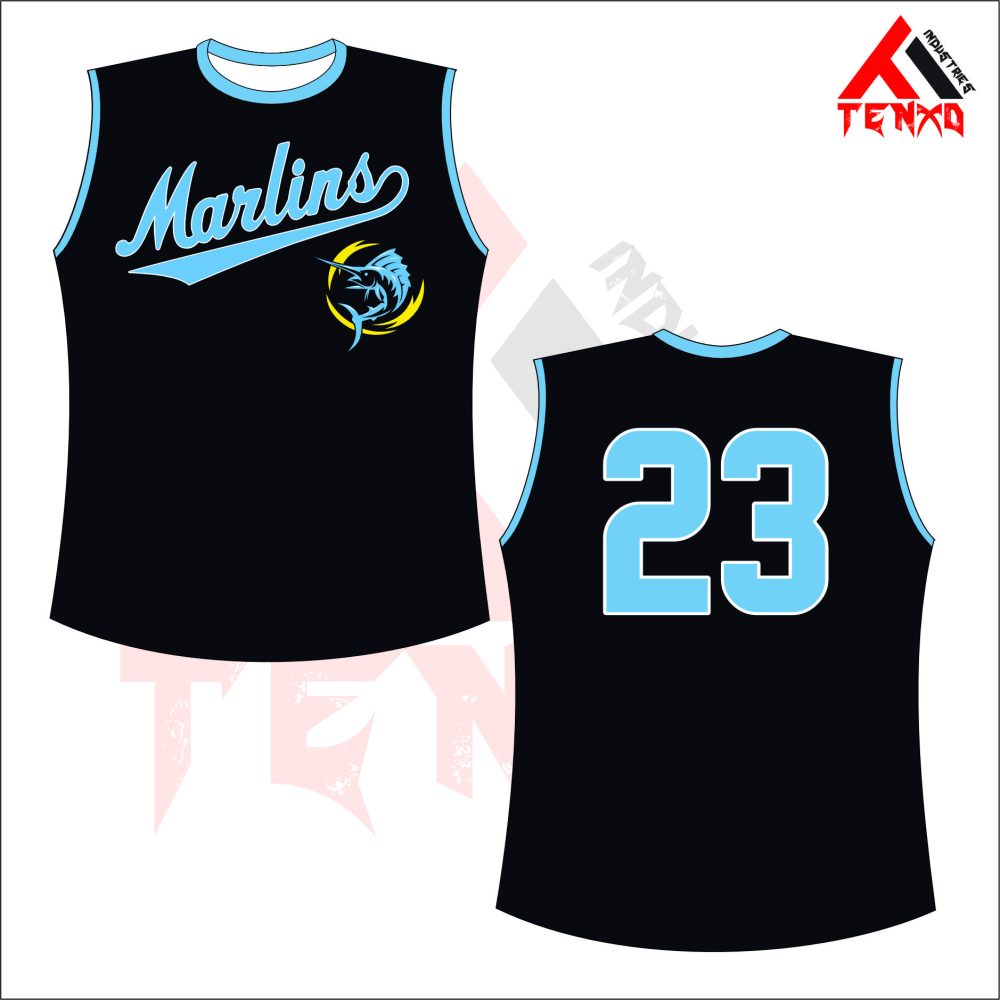 ART # TI-141-Softball Crew Neck Sleeveless Jersey
