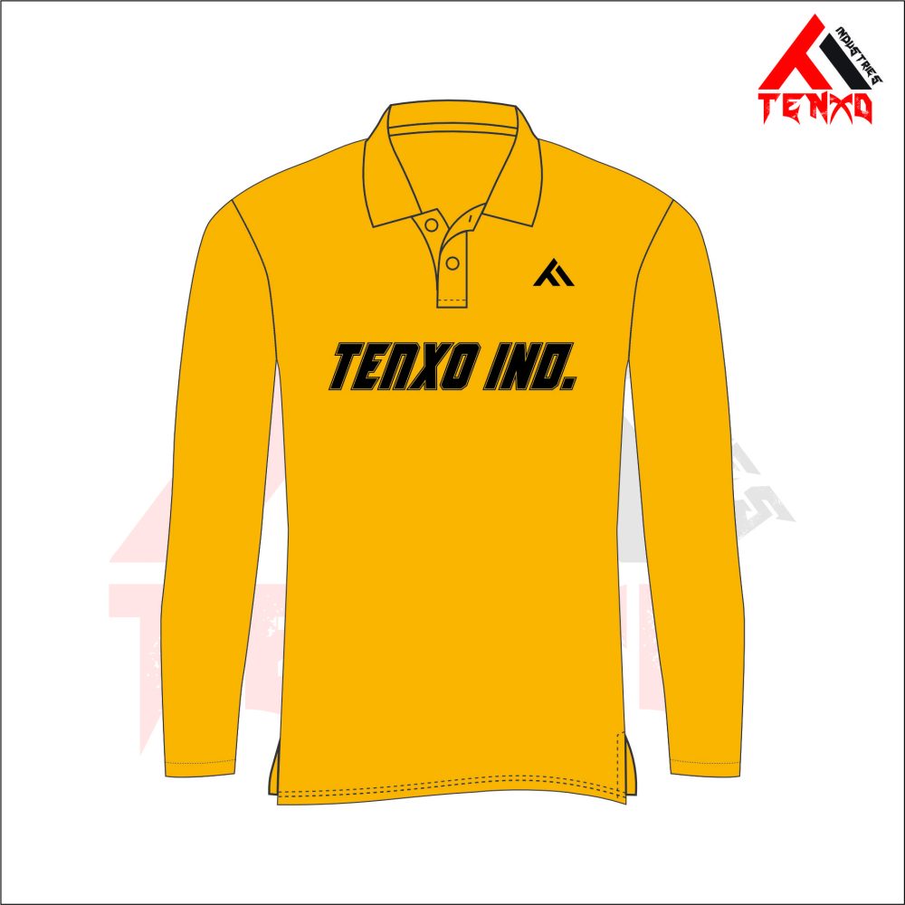 ART # TI-933-Long Sleeve Polo Shirts (Cut & Stitch)