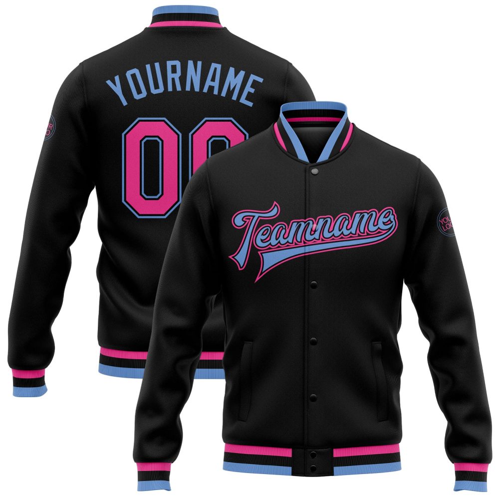 ART # TIVJ-03 Varsity Jacket With Front Snaps and Bottom, Cuff RIB