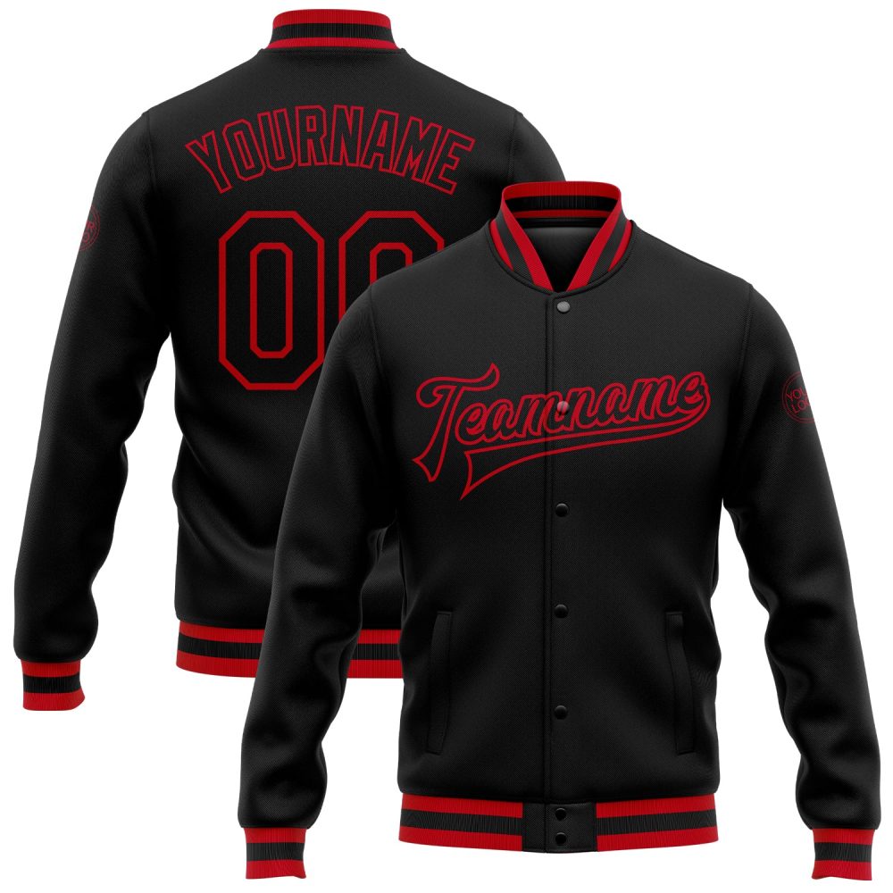 ART # TIVJ-05 Varsity Jacket With Front Snaps and Bottom, Cuff RIB