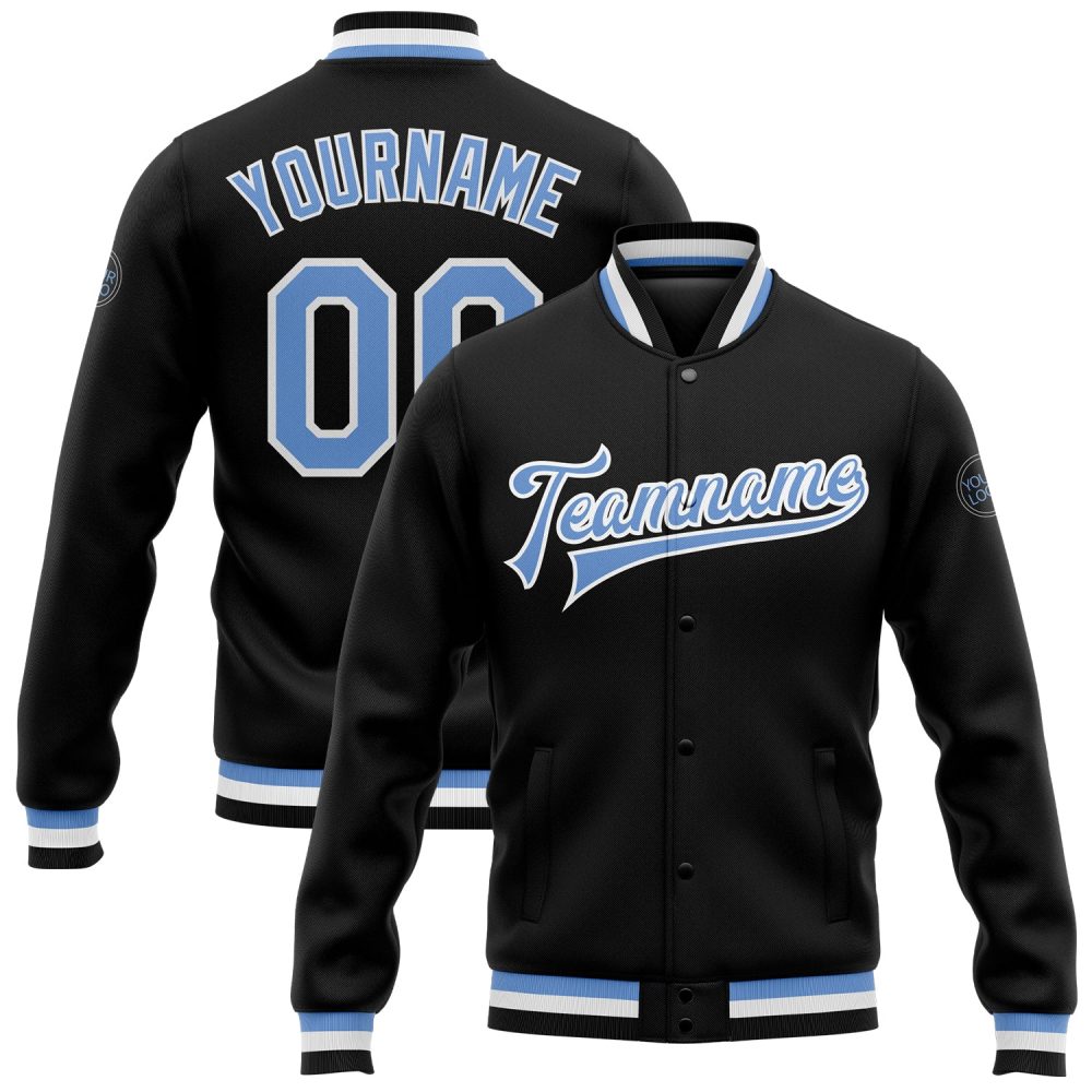 ART # TIVJ-07 Varsity Jacket With Front Snaps and Bottom, Cuff RIB