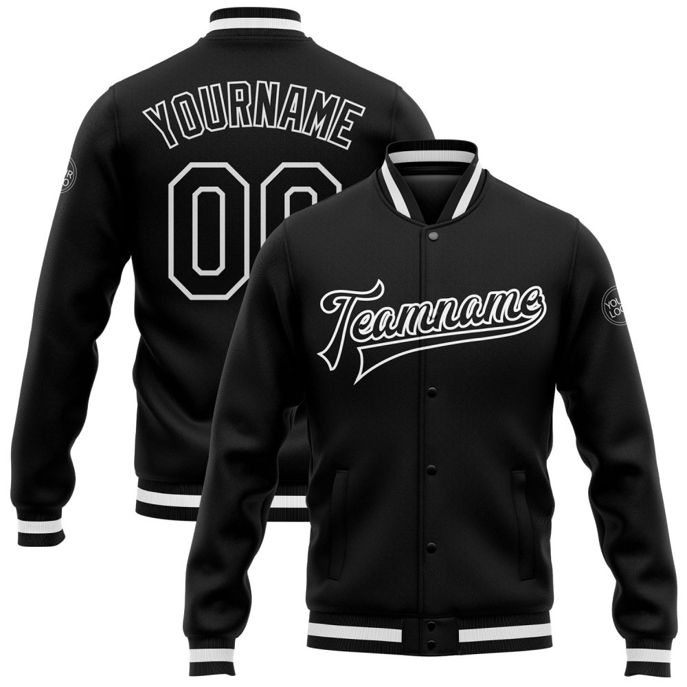 ART # TIVJ-08 Varsity Jacket With Front Snaps and Bottom, Cuff RIB