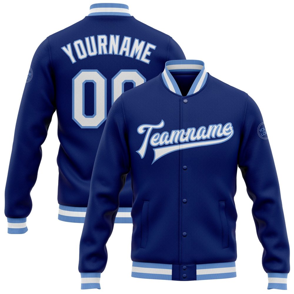 ART # TIVJ-12 Varsity Jacket With Front Snaps and Bottom, Cuff RIB