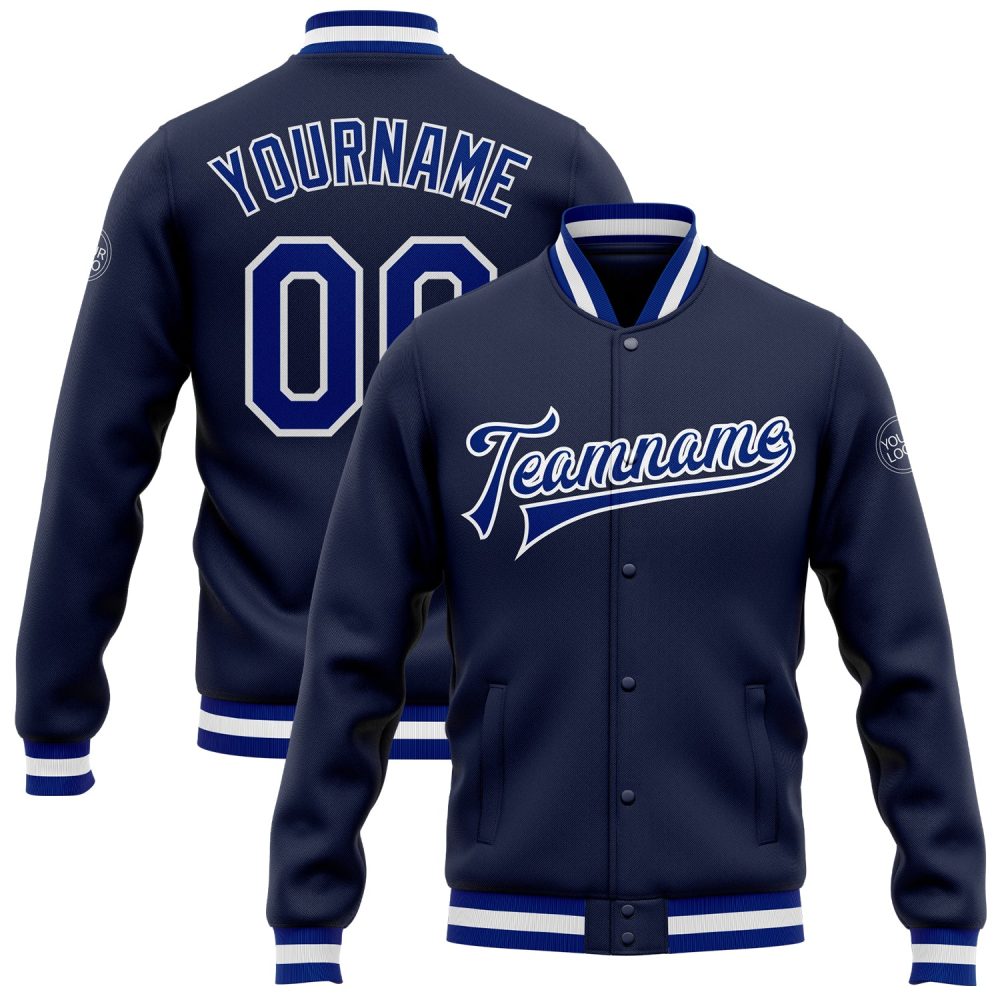 ART # TIVJ-15 Varsity Jacket With Front Snaps and Bottom, Cuff RIB