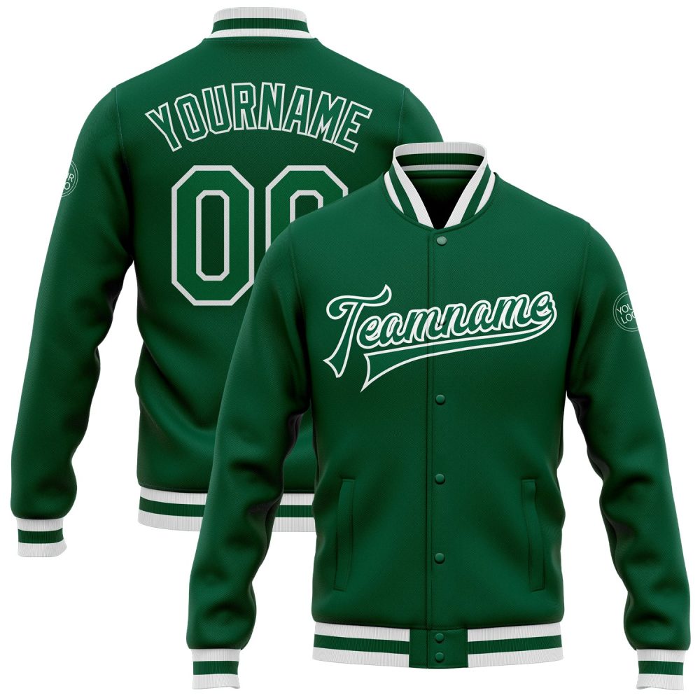 ART # TIVJ-18 Varsity Jacket With Front Snaps and Bottom, Cuff RIB