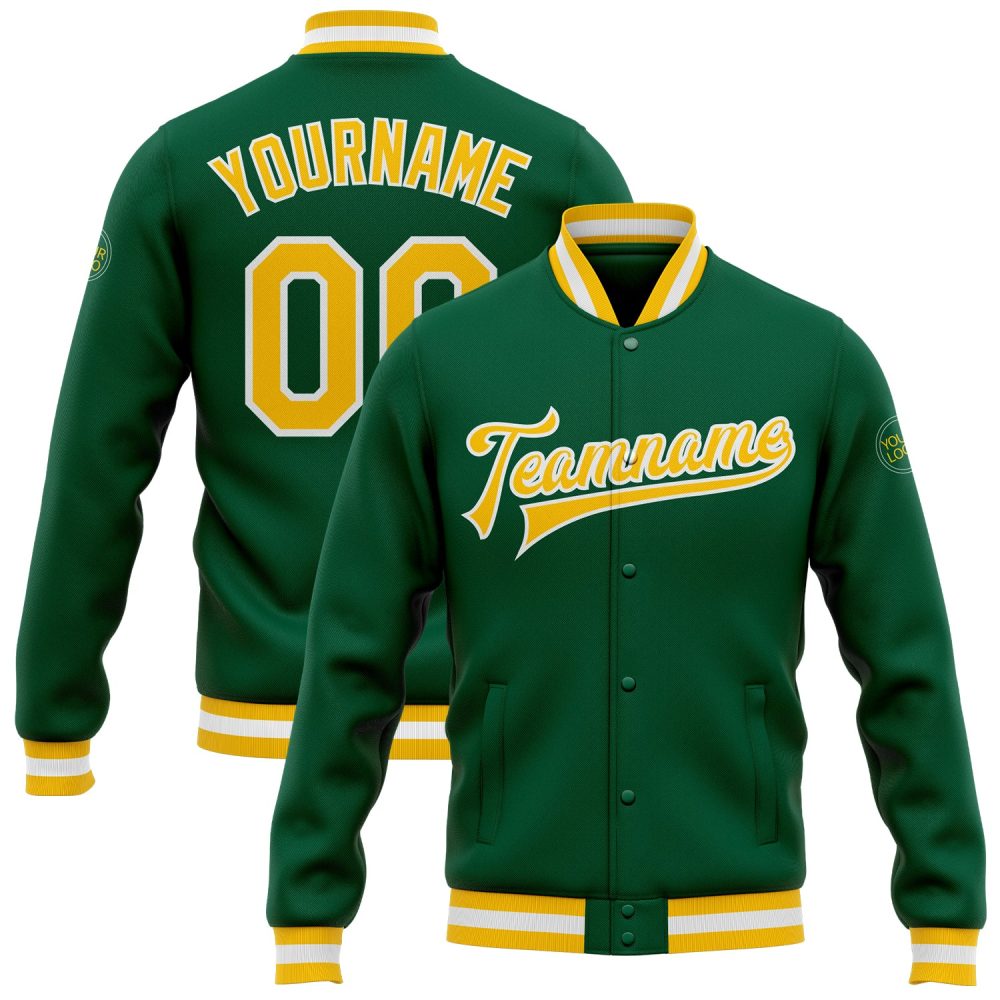 ART # TIVJ-19 Varsity Jacket With Front Snaps and Bottom, Cuff RIB