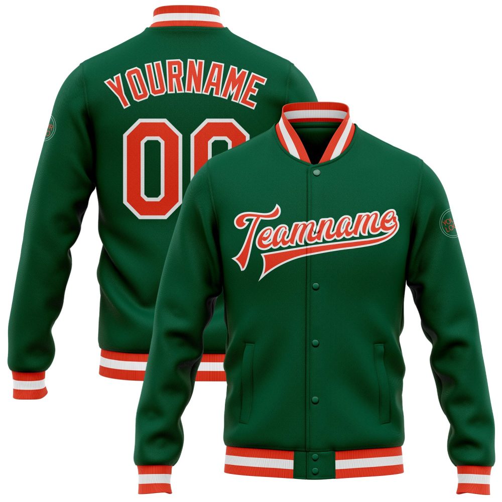 ART # TIVJ-20 Varsity Jacket With Front Snaps and Bottom, Cuff RIB