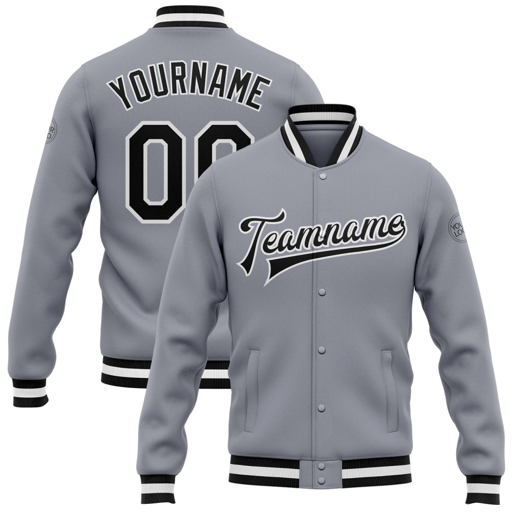 ART # TIVJ-22 Varsity Jacket With Front Snaps and Bottom, Cuff RIB
