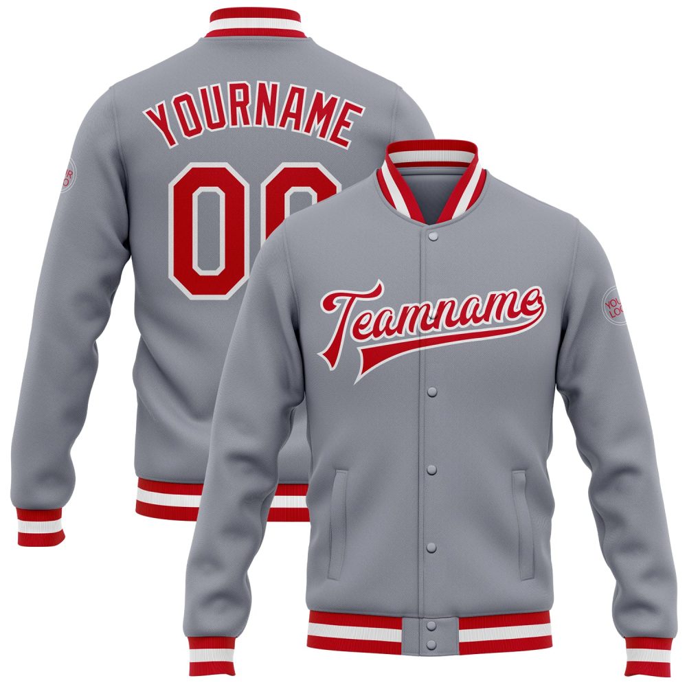 ART # TIVJ-23 Varsity Jacket With Front Snaps and Bottom, Cuff RIB