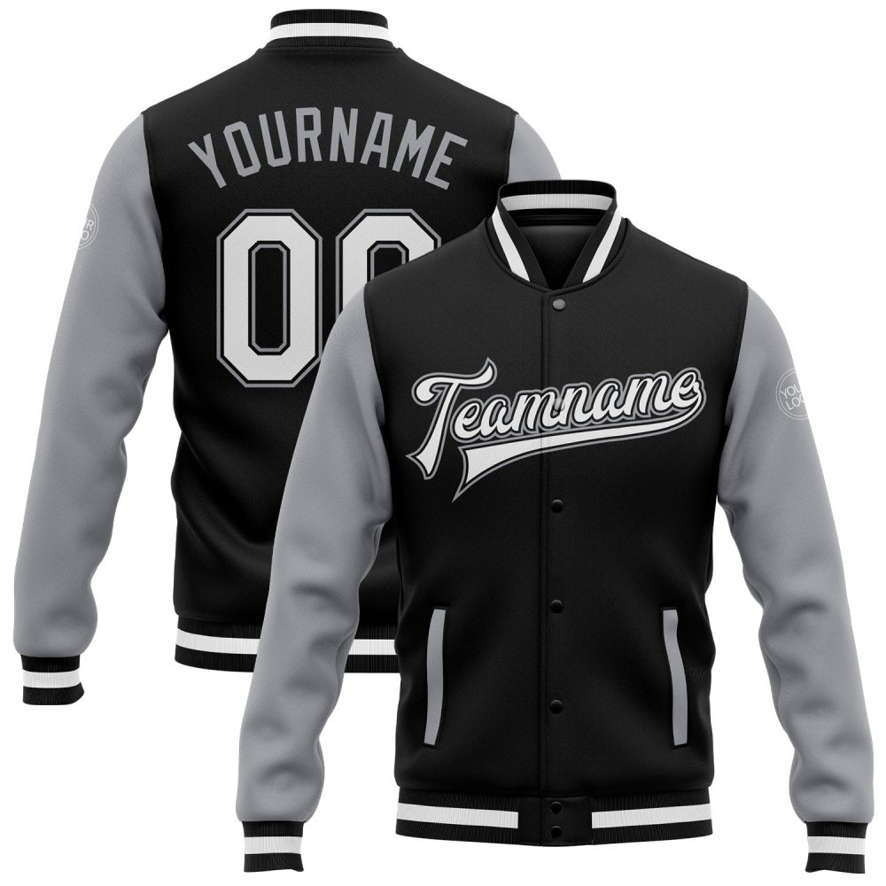 ART # TIVJ-24 Varsity Jacket With Front Snaps and Bottom, Cuff RIB
