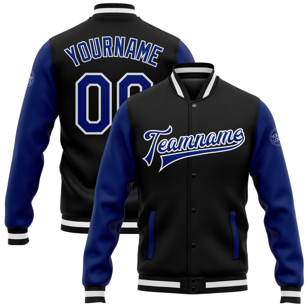 ART # TIVJ-26 Varsity Jacket With Front Snaps and Bottom, Cuff RIB