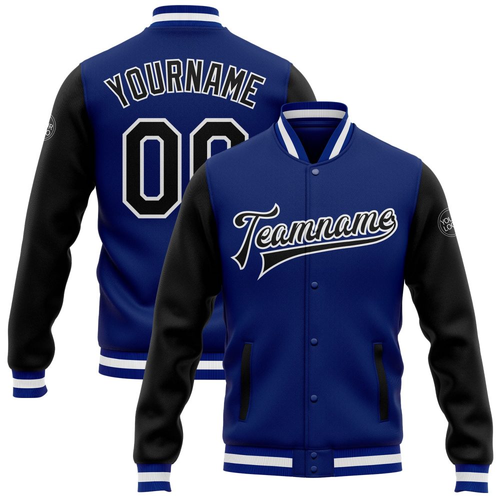 ART # TIVJ-29 Varsity Jacket With Front Snaps and Bottom, Cuff RIB