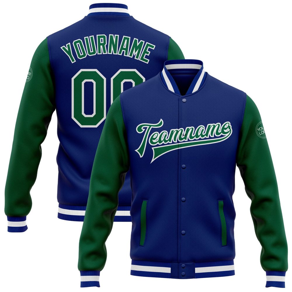 ART # TIVJ-30 Varsity Jacket With Front Snaps and Bottom, Cuff RIB