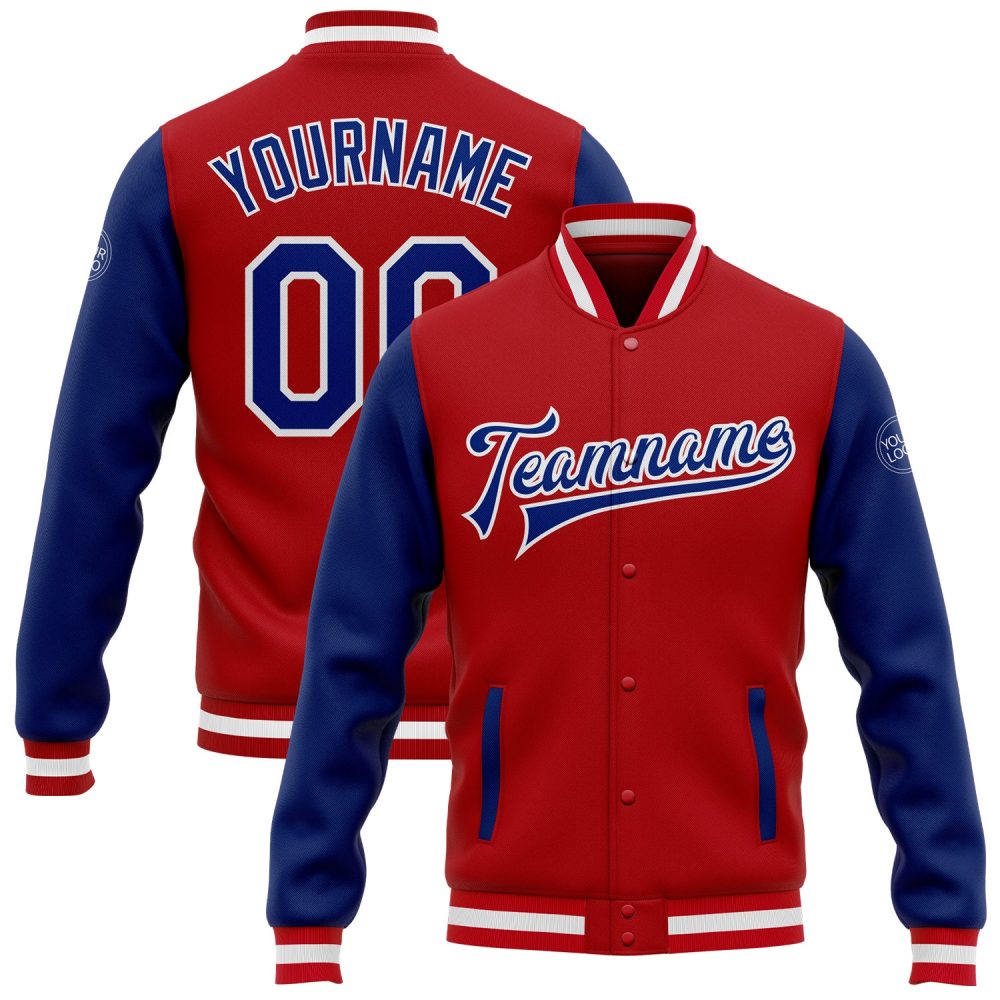 ART # TIVJ-31 Varsity Jacket With Front Snaps and Bottom, Cuff RIB