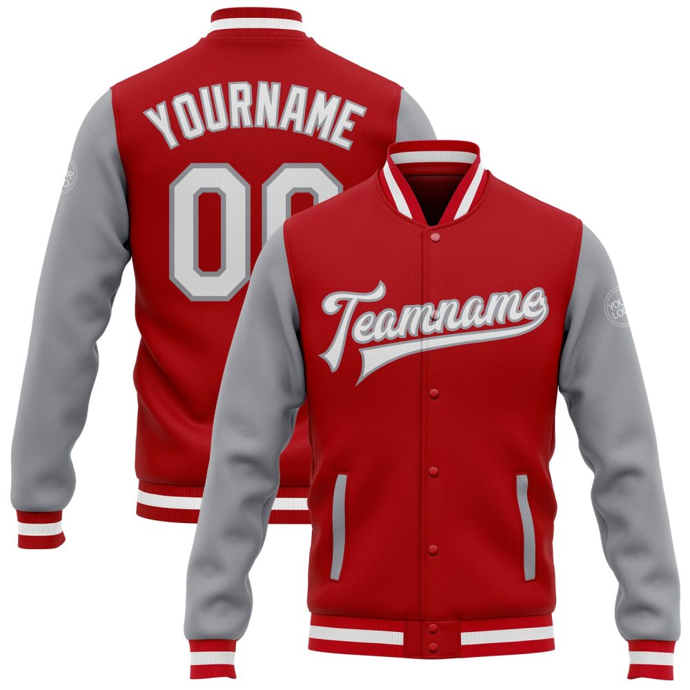 ART # TIVJ-34 Varsity Jacket With Front Snaps and Bottom, Cuff RIB