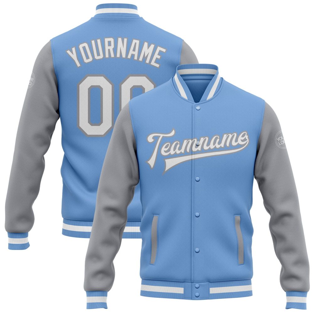 ART # TIVJ-35 Varsity Jacket With Front Snaps and Bottom, Cuff RIB