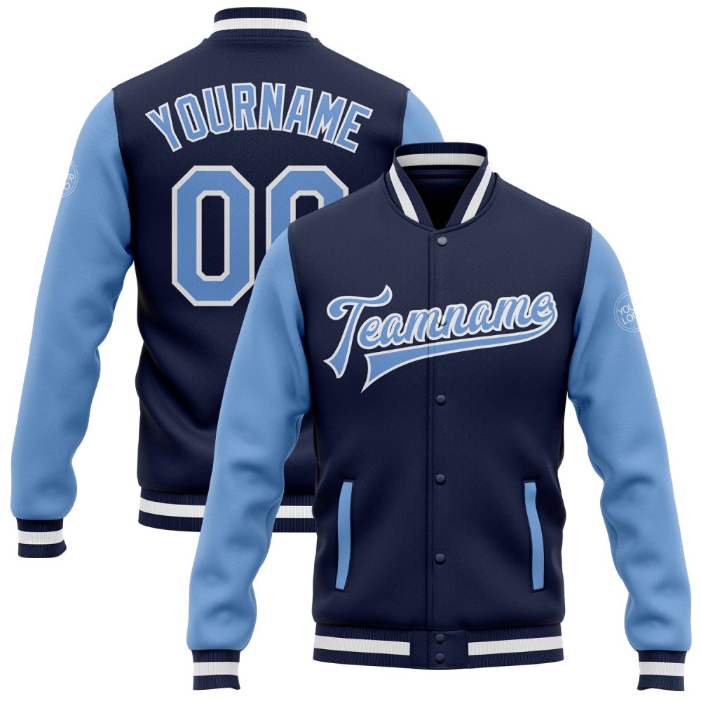 ART # TIVJ-38 Varsity Jacket With Front Snaps and Bottom, Cuff RIB