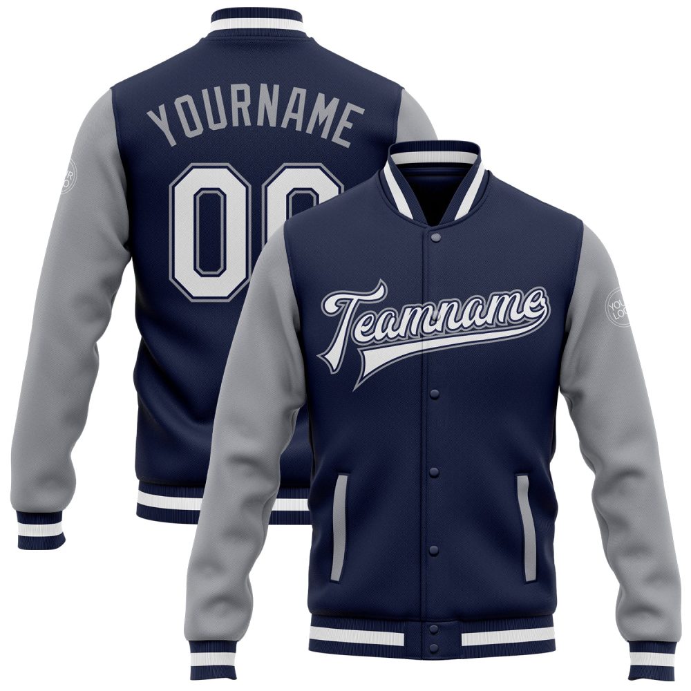 ART # TIVJ-39 Varsity Jacket With Front Snaps and Bottom, Cuff RIB