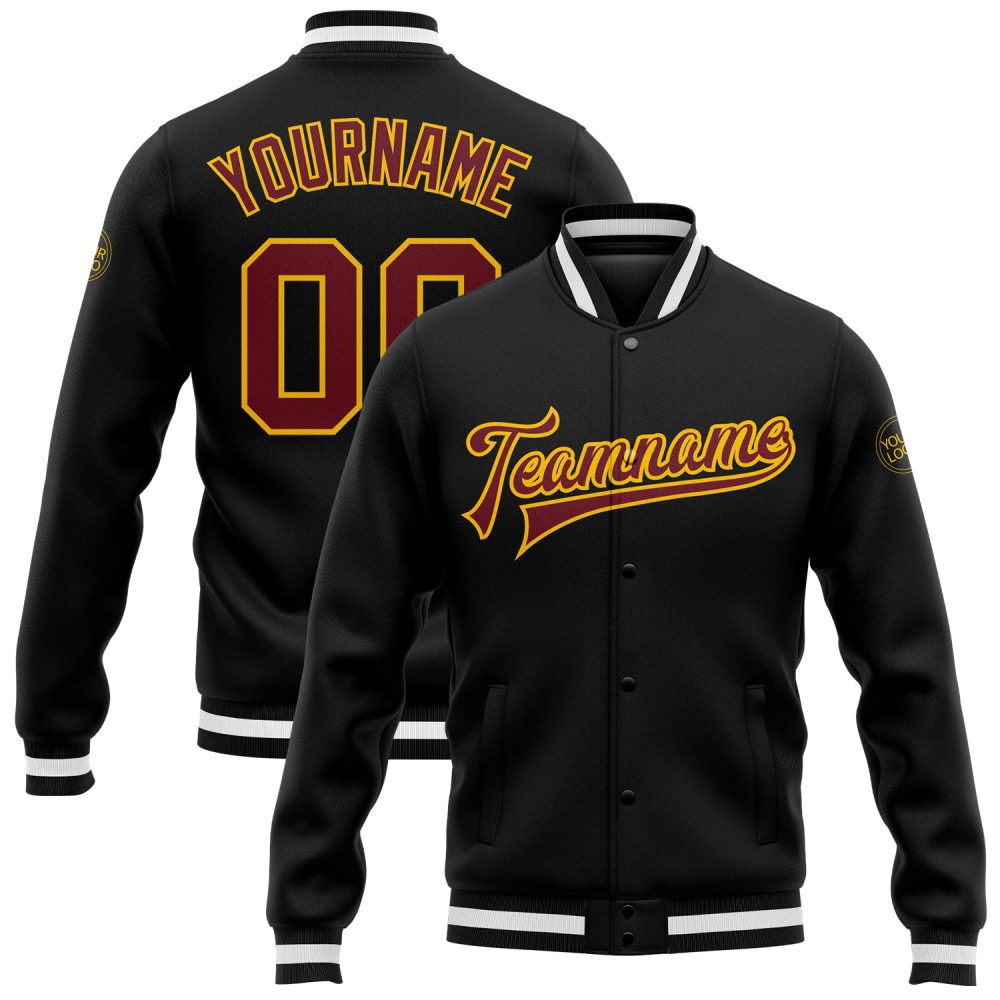ART # TIVJ-41 Varsity Jacket With Front Snaps and Bottom, Cuff RIB
